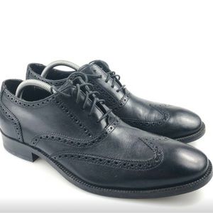 Black Dress Shoes-Classic Oxfords-Lace-Good Condition